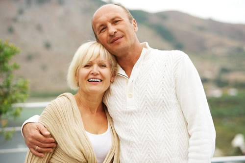 A picture of Summit Farms owners Brad and Stacie